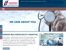 Tablet Screenshot of harishhospital.com